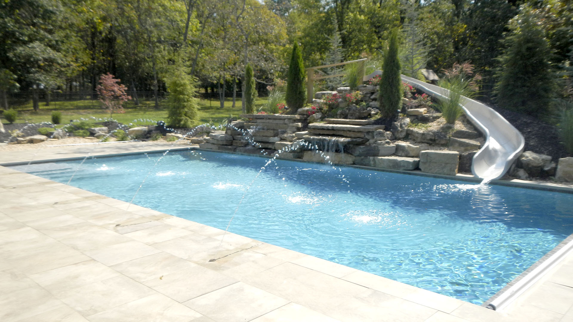 Clark & Sons Pools - Stone Water Feature